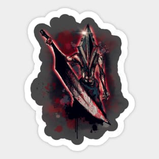 Red Pyramid Sticker